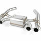 Valved Axle-Back Exhaust For 2023-2024 Bmw M2 Stainless Black Tips-D660-0100-BLK
