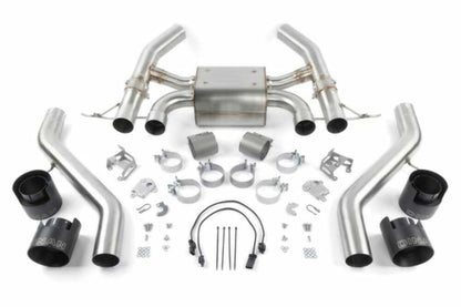 Valved Axle-Back Exhaust For 2023-2024 Bmw M2 Stainless Black Tips-D660-0100-BLK