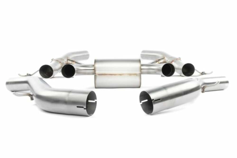 Valved Axle-Back Exhaust For 2023-2024 Bmw M2 Stainless Black Tips-D660-0100-BLK