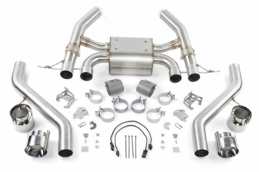 Valved Axle-Back Exhaust Fits 2023-2024 Bmw M2 Stainless Polished Tips-D660-0100