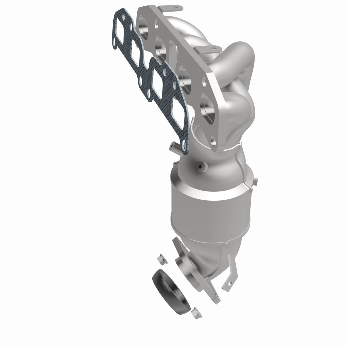 Catalytic Converter with Integrated Exhaust Manifold for HM Grade Federal / EPA Compliant Direct-Fit Manifold Catalytic