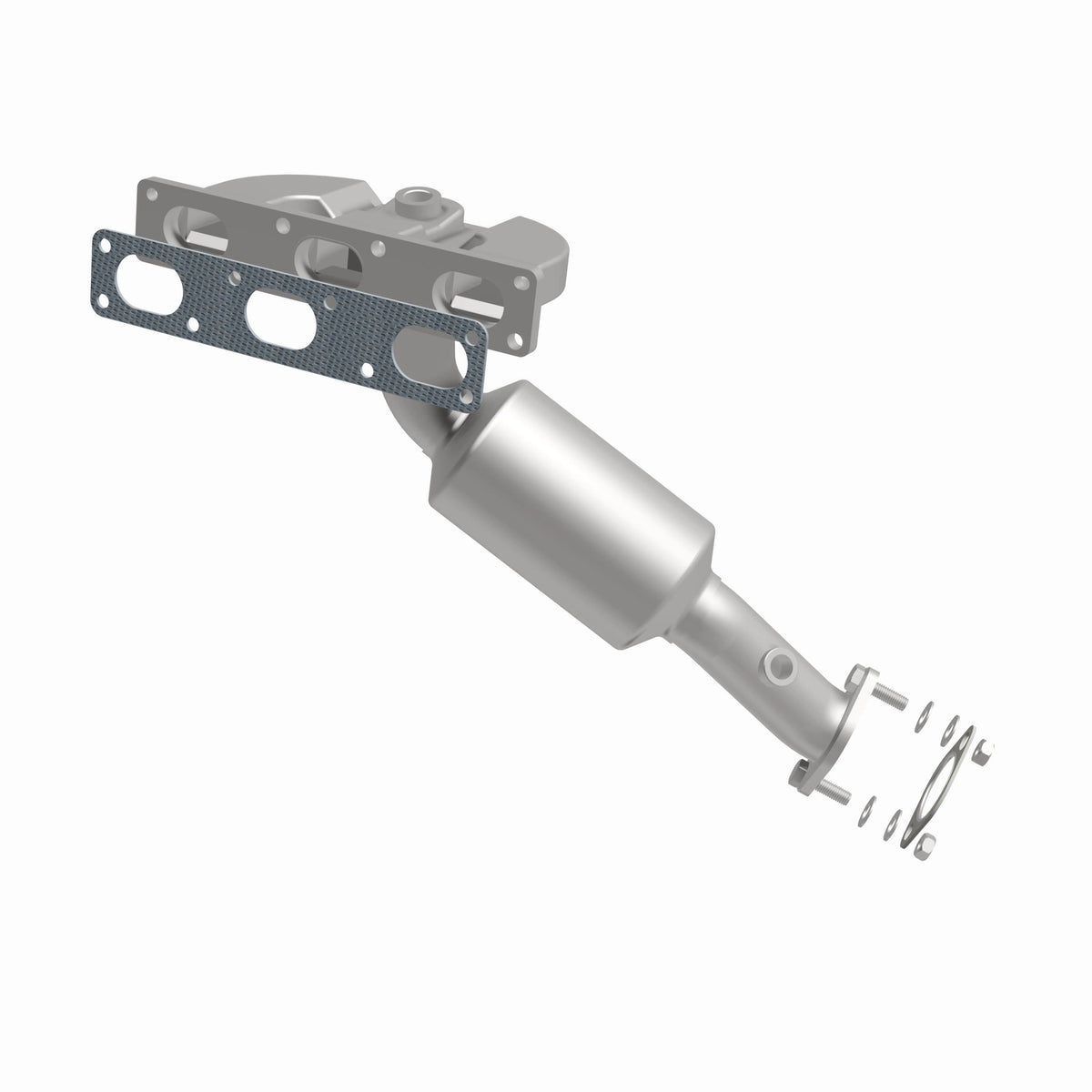 Catalytic Converter with Integrated Exhaust Manifold for HM Grade Federal / EPA Compliant Direct-Fit Manifold Catalytic