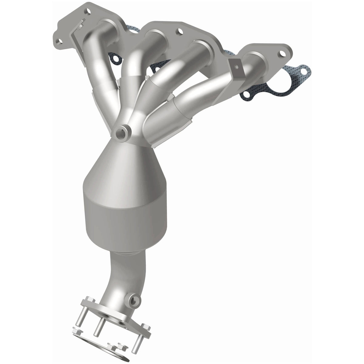 Catalytic Converter with Integrated Exhaust Manifold for HM Grade Federal / EPA Compliant Direct-Fit Manifold Catalytic