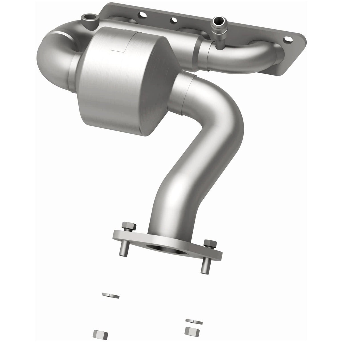 Catalytic Converter with Integrated Exhaust Manifold for HM Grade Federal / EPA Compliant Direct-Fit Manifold Catalytic