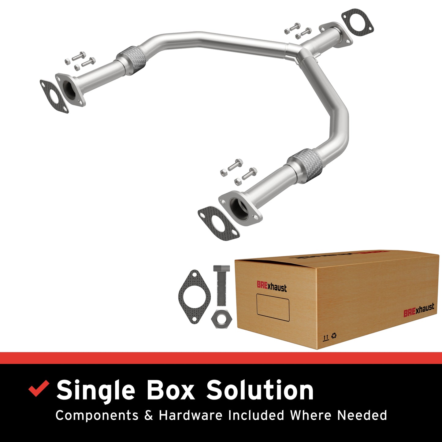 2014-2017 INFINITI Q70 Direct-Fit Front Pipe Kit 107-0075