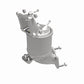 Catalytic Converter with Integrated Exhaust Manifold for OEM Grade Federal / EPA Compliant Direct-Fit Manifold Catalytic