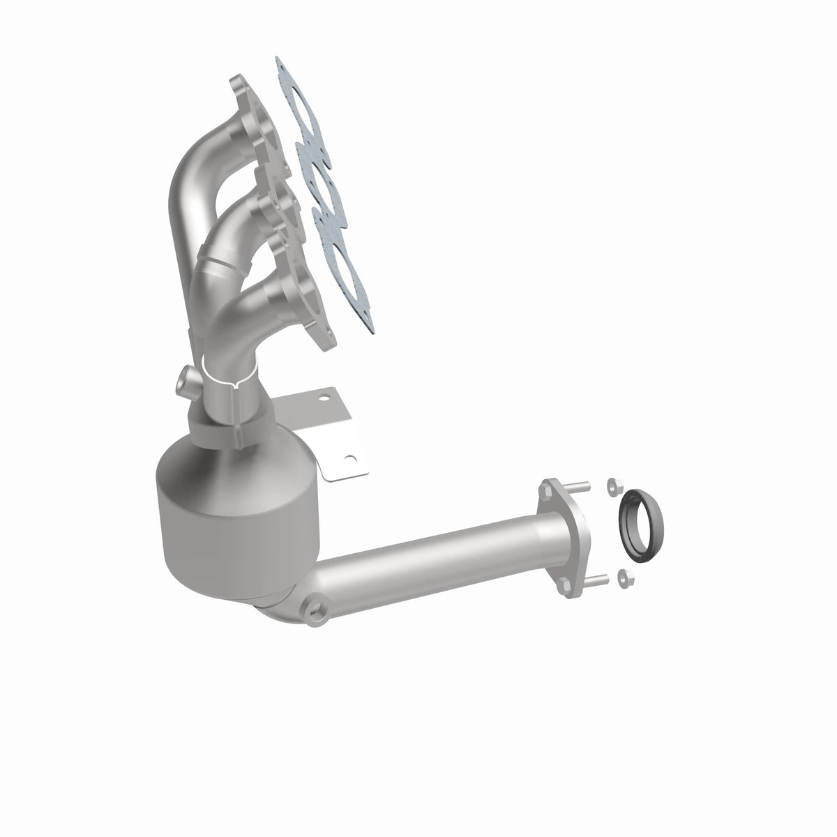 Catalytic Converter with Integrated Exhaust Manifold for HM Grade Federal / EPA Compliant Direct-Fit Manifold Catalytic