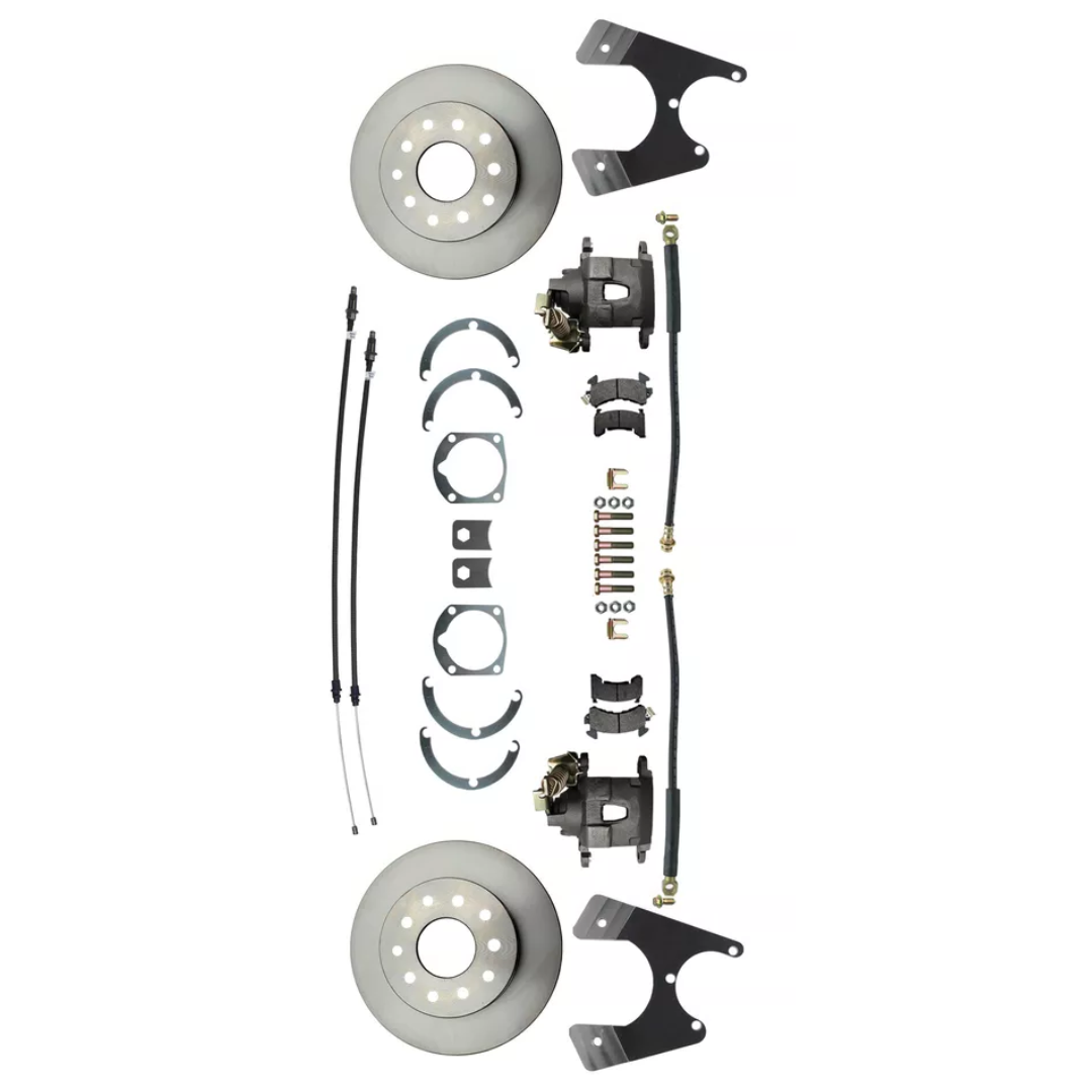 Fits Rear GM 1955-1968 Full Size 10/12 Bolt Disc Brake Kit w/E-Brake DBK1012FS - Discs, Rotors, and Hardware Car Part People
