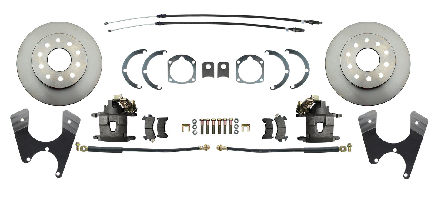 Fits Rear GM 1955-1968 Full Size 10/12 Bolt Disc Brake Kit w/E-Brake DBK1012FS - Discs, Rotors, and Hardware Car Part People