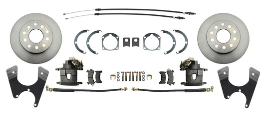 Fits Rear GM 1955-1968 Full Size 10/12 Bolt Disc Brake Kit w/E-Brake DBK1012FS - Discs, Rotors, and Hardware Car Part People