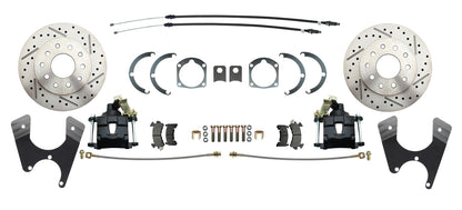 Fits Rear GM 55-68 10/12; Disc Brake w/E-Brake &Slotted Rotor-Black DBK1012FSLXB - Discs, Rotors, and Hardware Car Part People