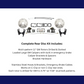 Fits Rear GM A, F, X 10/12 Bolt Disc Brake w/E-Brake & Drilled/Slotted DBK1012LX - Discs, Rotors, and Hardware Car Part People