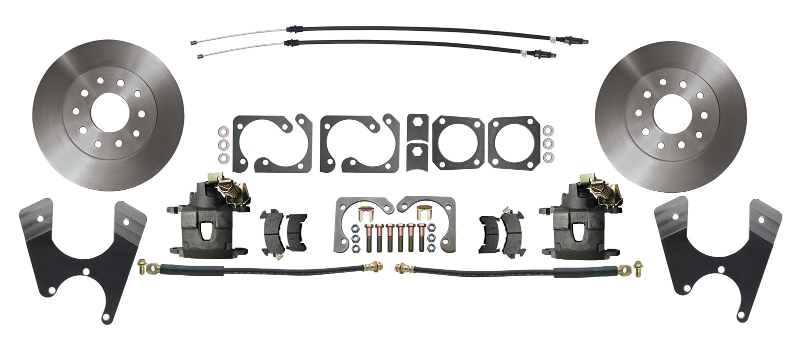 Fits 1967-1969 Camaro/Firebird Rear 10/12 Bolt Disc Brake Kit w/E-Brake DBK1012S - Discs, Rotors, and Hardware Car Part People