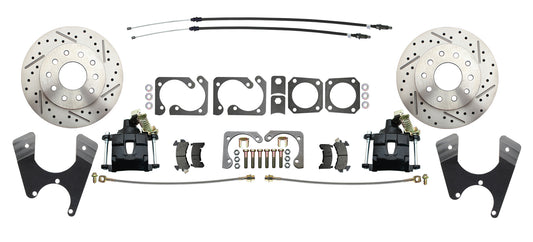 Fits 1967-69 Camaro 10/12; Disc Brake w/E-Brake&Slotted Rotor-Black DBK1012SLX-B - Discs, Rotors, and Hardware Car Part People