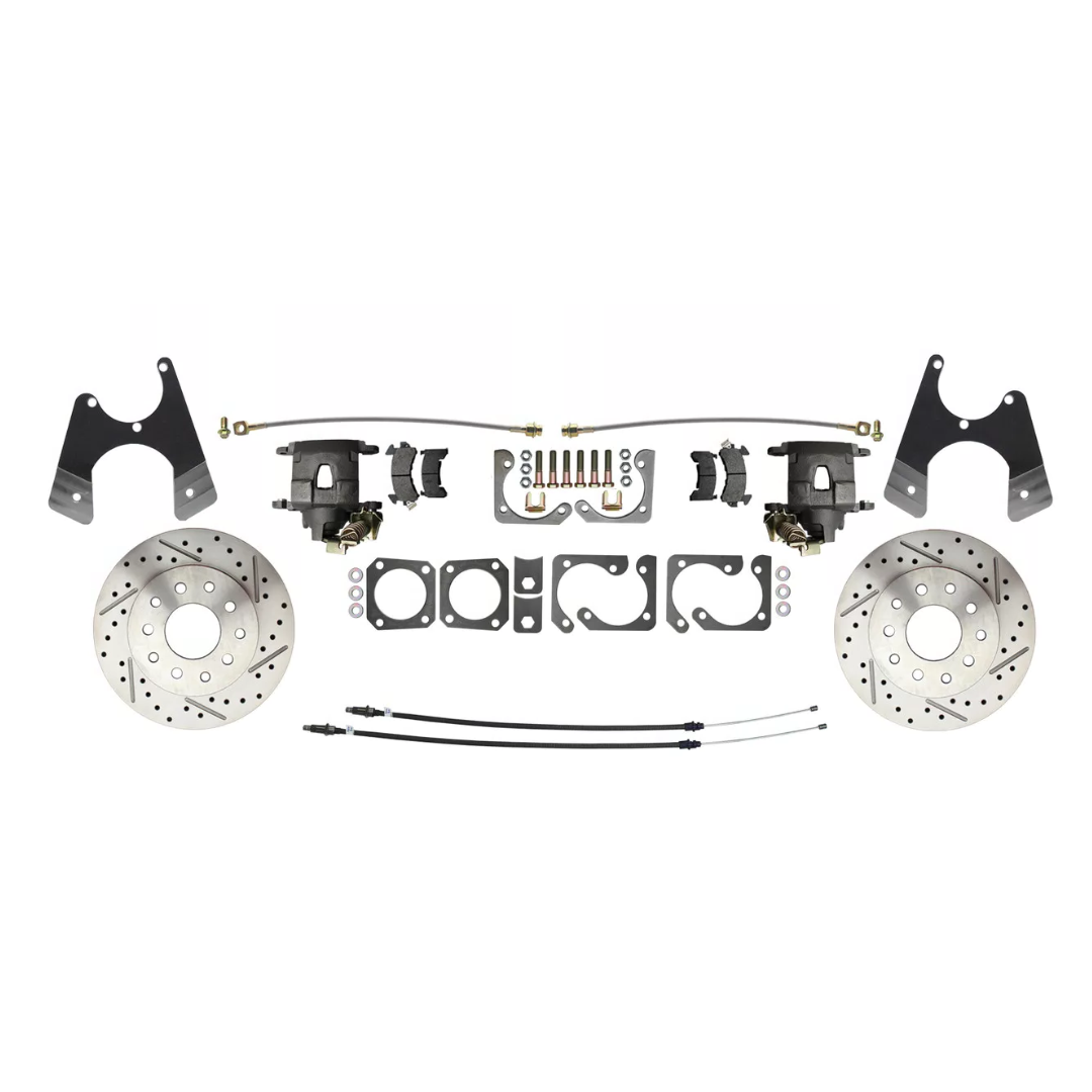 Fits 1967-69 Camaro 10/12 Bolt Disc Brake w/E-Brake & Slotted Rotor DBK1012SLX - Discs, Rotors, and Hardware Car Part People