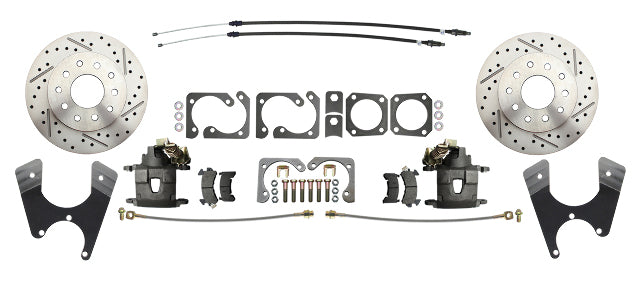 Fits 1967-69 Camaro 10/12 Bolt Disc Brake w/E-Brake & Slotted Rotor DBK1012SLX