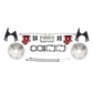 Fits 1967-69 Camaro 10/12; Disc Brake w/E-Brake&Slotted Rotor-Red DBK1012SLX-R