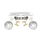 Fits 1963-1987 Chevy C10 Truck Rear 5 Lug Standard Disc Brake Kit DBK1012TRK-5
