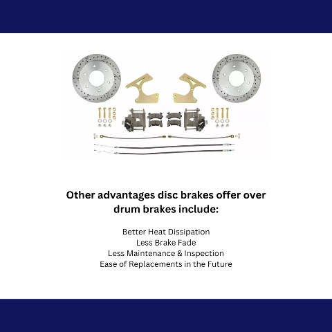 Fits 1963-1987 C10 Truck Rear 6 Lug Drilled&Slotted Disc Brake Kit DBK1012TRK-LX