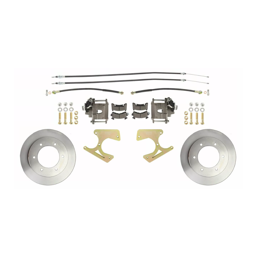 Fits 1963-1987 Chevy C10 Truck Rear 6 Lug Standard Disc Brake Kit DBK1012TRK - Discs, Rotors, and Hardware Car Part People