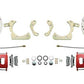 Fits 1955-1958 GM Full Size Disc Brake Kit Drilled/Slotted Rotors-Red DBK5558LXR