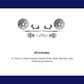 Fits 1957-1972 Full Size Ford Disc Brake Kit DBK5772 - Discs, Rotors, and Hardware Car Part People