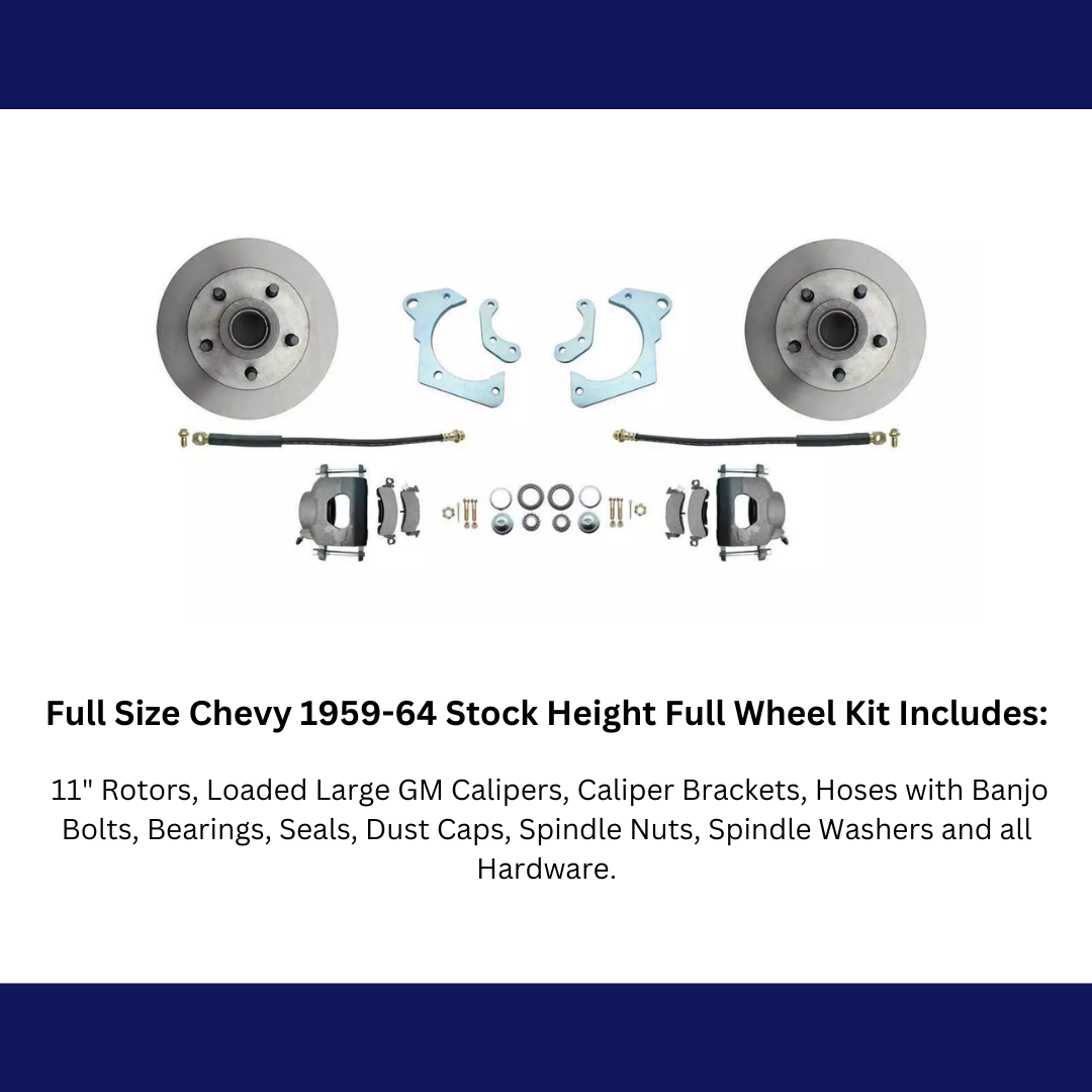 Fits 1959-1964 GM Full Size Standard Disc Brake Kit DBK5964 - Discs, Rotors, and Hardware Car Part People