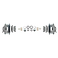 Fits 1959-1964 GM Full Size Disc Brake Kit Drilled/Slotted Rotors DBK5964LX - Discs, Rotors, and Hardware Car Part People