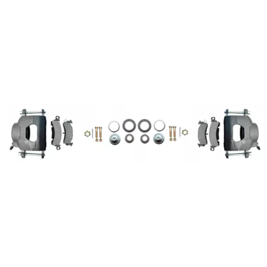 Fits 1959-1964 GM Full Size Disc Brake Kit Drilled/Slotted Rotors DBK5964LX - Discs, Rotors, and Hardware Car Part People
