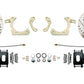 Fits 1959-64 GM Full Size Disc Brake Kit Drilled/Slotted Rotors-Black DBK5964LXB