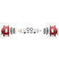 Fits 1959-1964 GM Full Size Disc Brake Kit Drilled/Slotted Rotors-Red DBK5964LXR - Discs, Rotors, and Hardware Car Part People