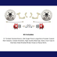 Fits 1959-1964 GM Full Size Disc Brake Kit Drilled/Slotted Rotors-Red DBK5964LXR
