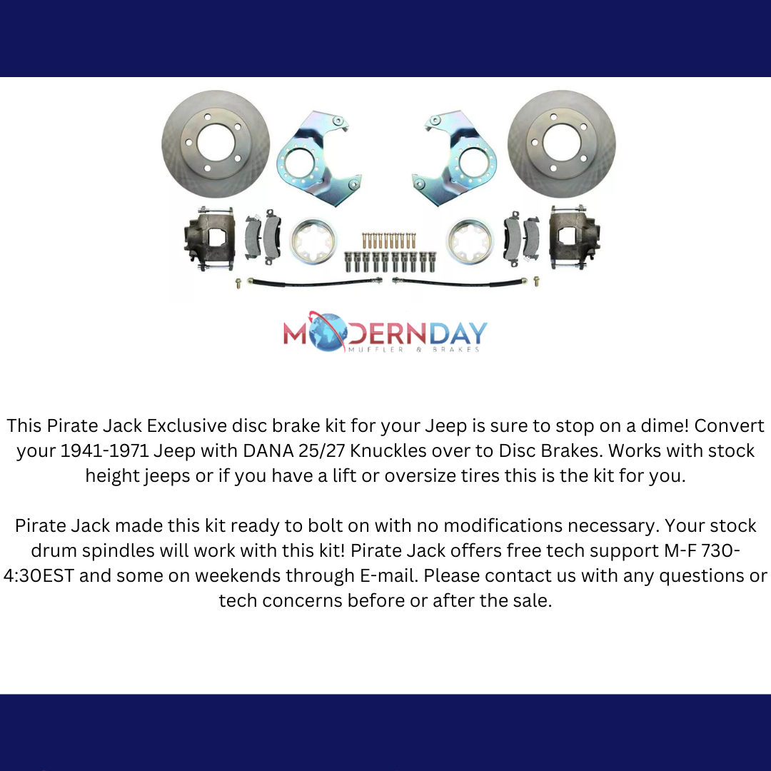 Front Disc Brake Conversion Kit for Dana 25, 27, 30 and 44 Axles | DBK5EDF