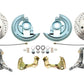 Fits 1962-67 Chevy Nova X Disc Brake Kit Drilled/Slotted Rotors-Black DBK6267LXB