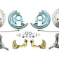 Fits 1962-1967 Chevy Nova X Disc Brake Kit Drilled/Slotted Rotors-Red DBK6267LXR