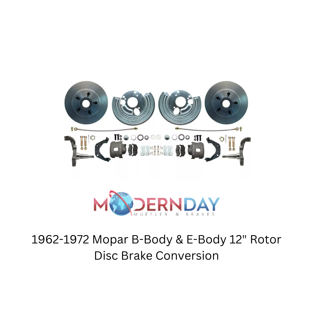 Fits 1962-1972 Mopar B-Body & E-Body 12" Rotor Disc Brake Conversion DBK6272-BB - Brake Kits Car Part People