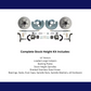 Fits 1962-1972 Mopar B & E Body Standard Front Disc Brake Conversion Kit DBK6272 - Discs, Rotors, and Hardware Car Part People
