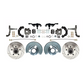 Fits 62-72 Mopar A; Front Disc Converison; Slotted; w/Bolt 5x4 DBK6272A-40-LX