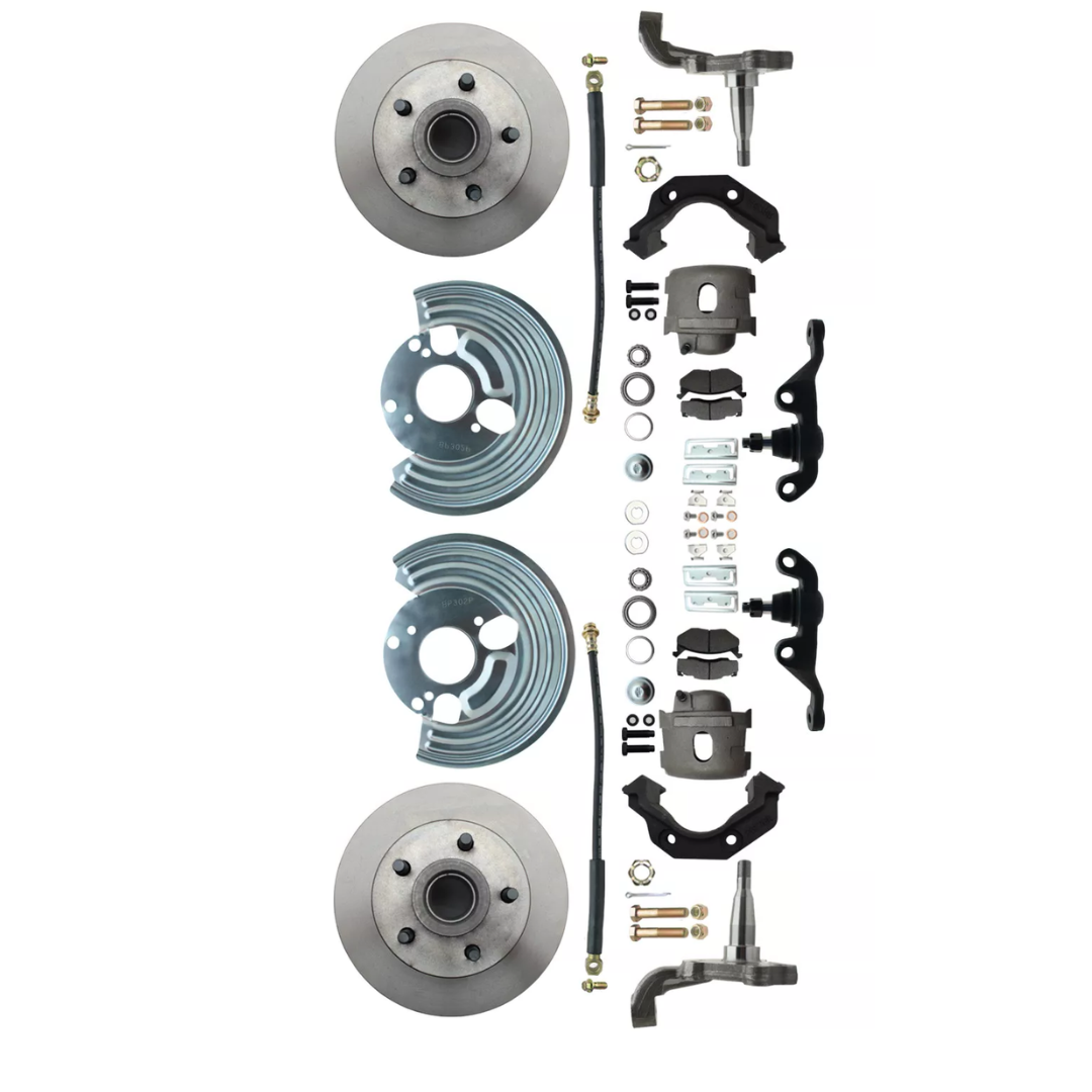 Fits 1962-1972 Mopar A; Front Disc Brake Converison Small Bolt 5x4 DBK6272A-40