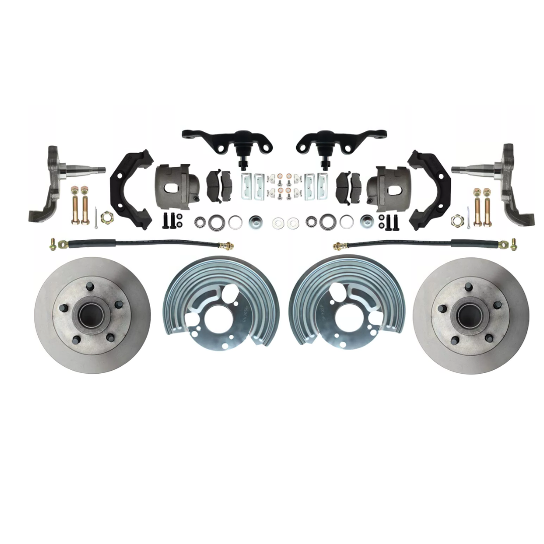 Fits 1962-1972 Mopar A; Front Disc Brake Converison Small Bolt 5x4 DBK6272A-40