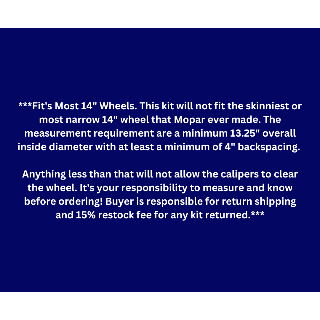 Fits 1962-1972 Mopar A; Front Disc Brake Converison Small Bolt 5x4 DBK6272A-40