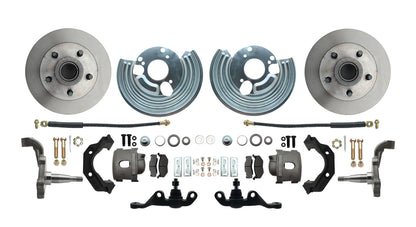 Fits 1962-1972 Mopar A; Front Disc Brake Converison Small Bolt 5x4 DBK6272A-40 - Discs, Rotors, and Hardware Car Part People