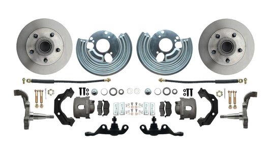 Fits 1962-1972 Mopar A; Front Disc Brake Converison Small Bolt 5x4 DBK6272A-40 - Discs, Rotors, and Hardware Car Part People