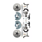 Fits 1962-1972 Mopar A; Front Disc Brake Converison Large Bolt 5x4.5 DBK6272A-45 - Discs, Rotors, and Hardware Car Part People