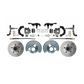 Fits 1962-1972 Mopar A; Front Disc Brake Converison Large Bolt 5x4.5 DBK6272A-45 - Discs, Rotors, and Hardware Car Part People
