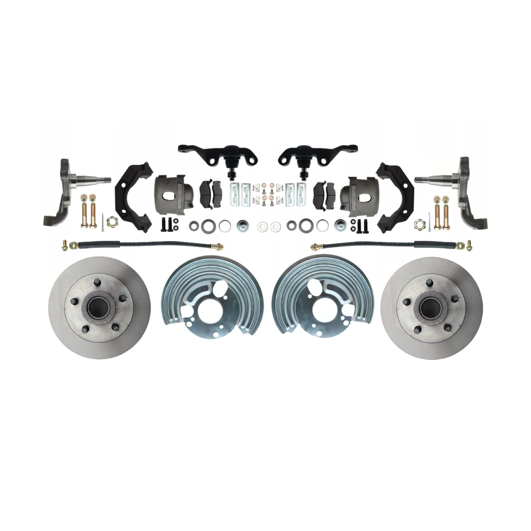 Fits 1962-1972 Mopar A; Front Disc Brake Converison Large Bolt 5x4.5 DBK6272A-45 - Discs, Rotors, and Hardware Car Part People