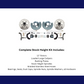 Fits 1962-1972 Mopar B & E; Front Disc Conversion Kit w/Slotted Rotors DBK6272LX
