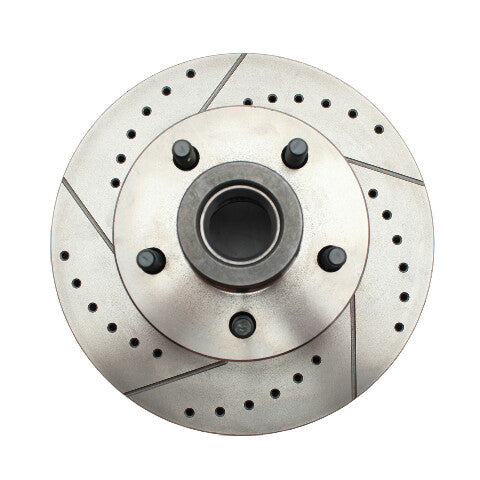 Fits 1962-1972 Mopar B & E; Front Disc Conversion Kit w/Slotted Rotors DBK6272LX