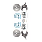 Fits 63-70 C-10 5 Lug Rotor 2.5" Drop Disc Conversion Wheel Kit DBK6370-5DLX-A - Discs, Rotors, and Hardware Car Part People