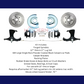 Fits Chevy Truck 5 Lug Disc Brake Conversion Wheel Kit Powder Coated Black Calipers